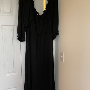 HUTCH Black Maxi Dress